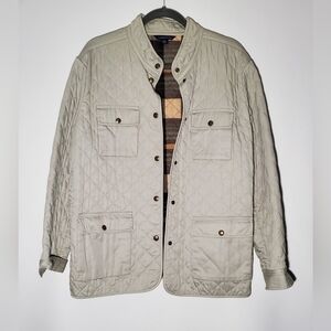 Lands' End Quilted Jacket - Beige- Women's- Size XL